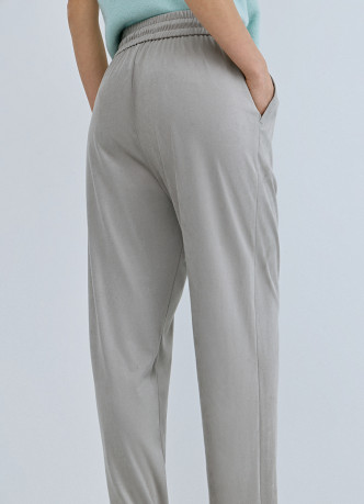 Брюки Baggy из искусственной замши