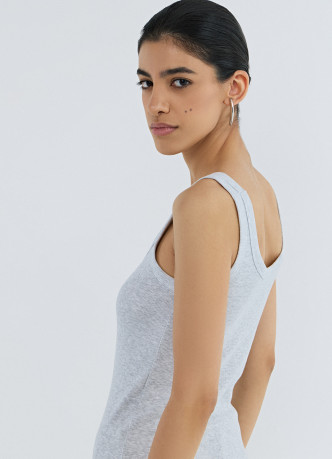 Базовая майка в рубчик