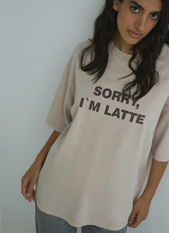 Футболка оверсайз с принтом