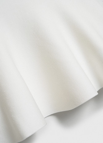 Трикотажный топ с баской