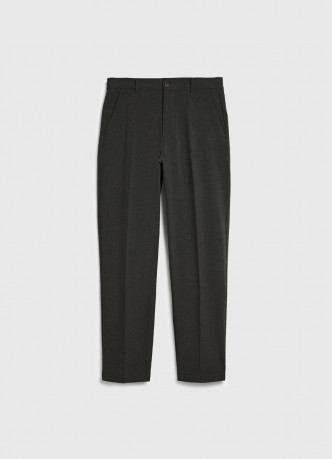 Прямые брюки с эластичным поясом