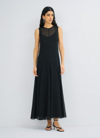 Шифоновое платье А-силуэта