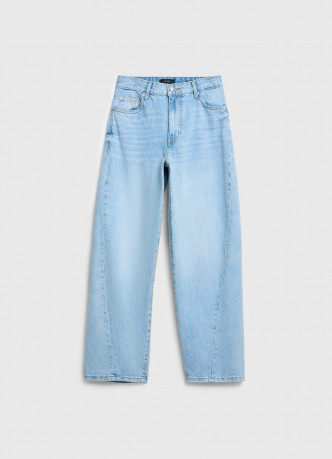 Джинсы Barrel с высокой посадкой