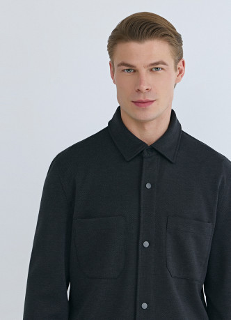 Рубашка из плотного трикотажа