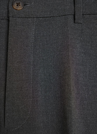 Прямые брюки с эластичным поясом