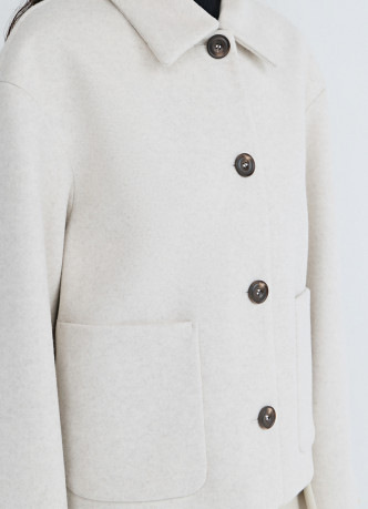 Куртка из пальтовой ткани