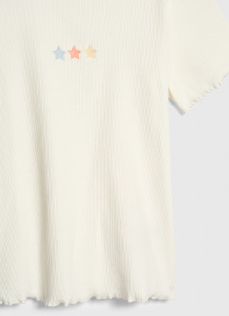 Футболка в рубчик для девочек