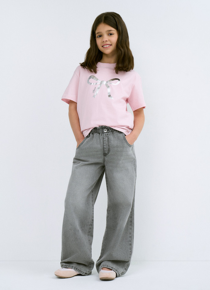 Широкие джинсы Wide leg для девочек