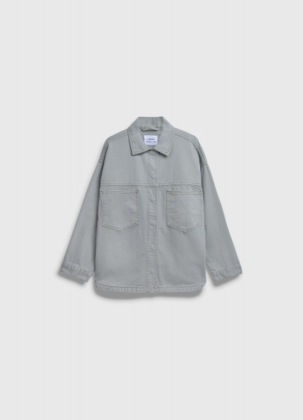 Джинсовая рубашка для девочек Зеленый 3599₽