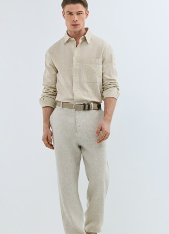 Брюки изо льна