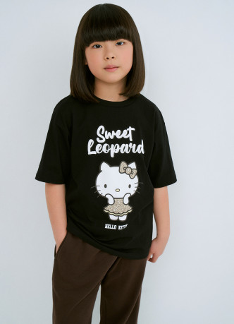 Футболка с принтом Hello Kitty для девочек