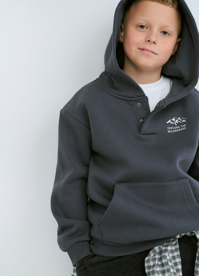 Худи с принтом для мальчиков