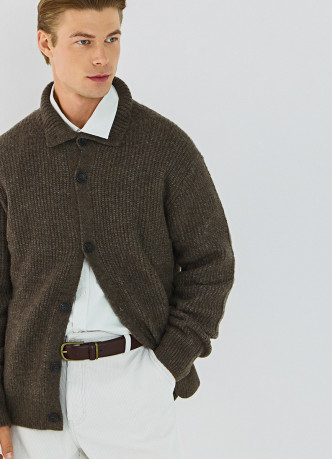 Кардиган с содержанием шерсти