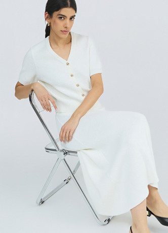 Укороченный кардиган с коротким рукавом