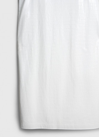 Прямая юбка миди из искусственной кожи