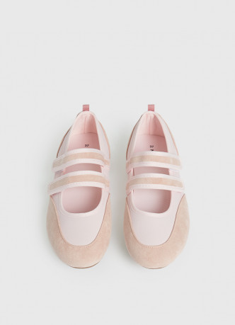 Балетки из искусственной замши для девочек