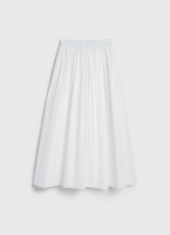 Юбка миди А-силуэта с эластичным поясом