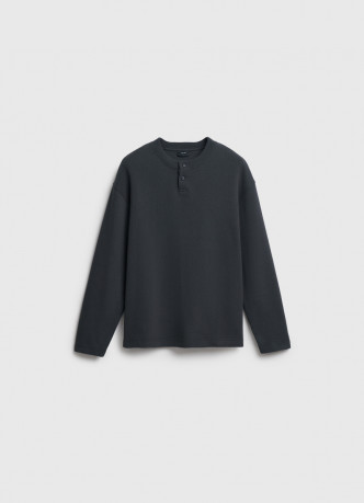 Свитшот с вырезом хенли