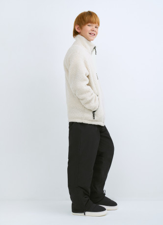 Утеплённые брюки с поясом для мальчиков