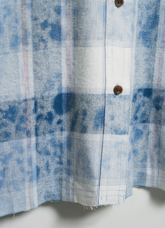 Рубашка в клетку из фланели