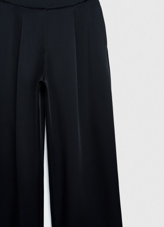 Атласные прямые брюки