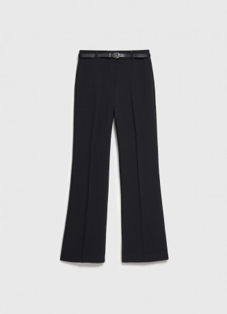 Расклёшенные брюки с ремнём