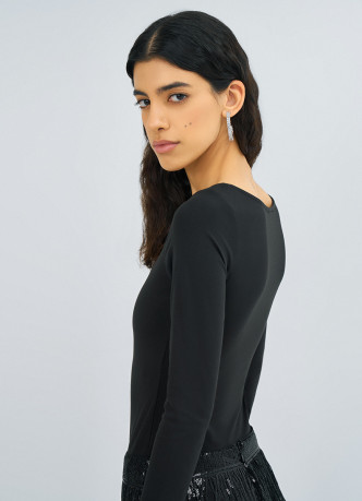 Боди с длинным рукавом