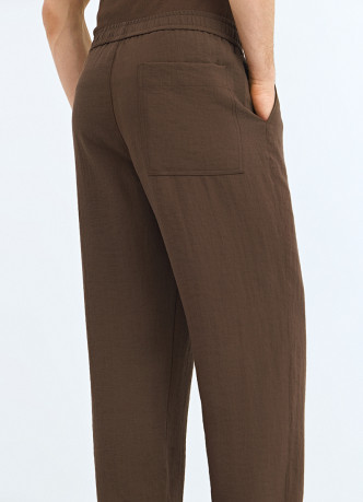 Широкие брюки из смесовой вискозы