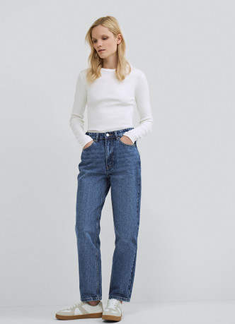 Лонгслив в рубчик