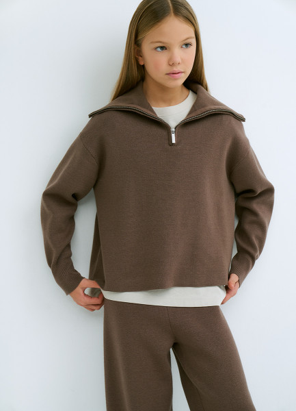 Джемпер для девочек Коричневый 2599₽
