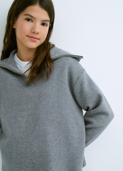 Джемпер для девочек Серый 2599₽
