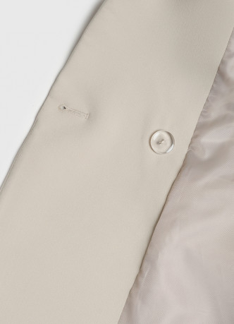 Двубортный жакет с драпировкой