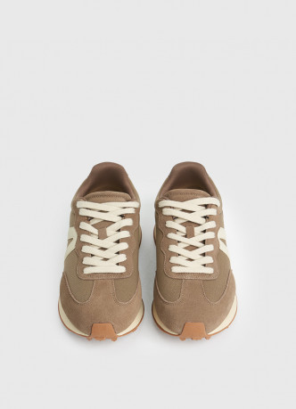 Кроссовки с натуральной замшей