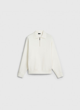 Джемпер с воротником поло на молнии