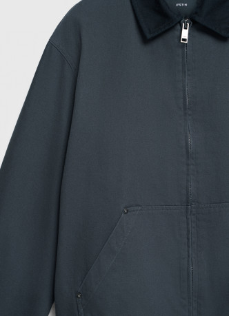 Утеплённая куртка из канваса