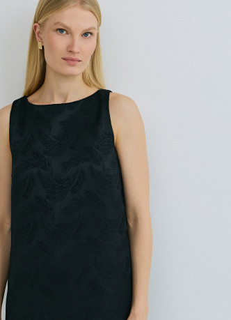 Платье мини из жаккарда