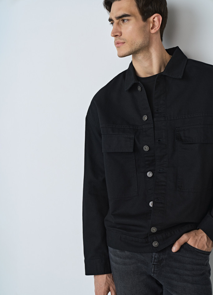 Куртка из плотного твила