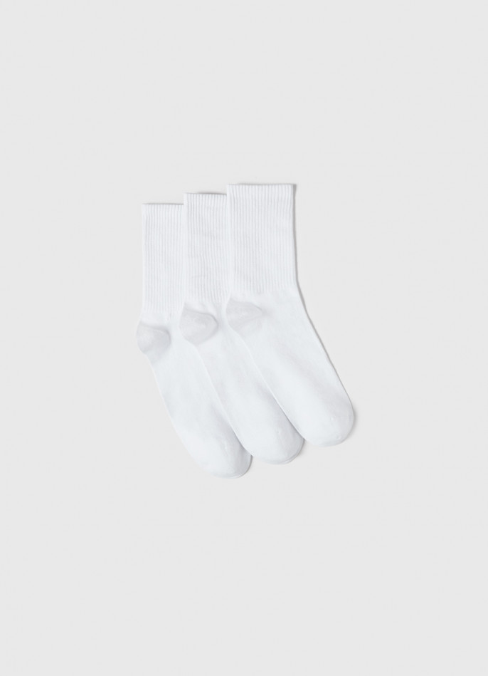 Высокие носки в рубчик, 3 пары
