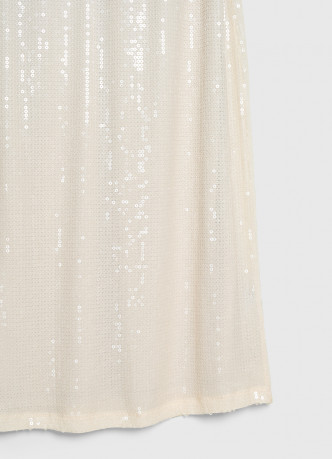 Прямая юбка с пайетками