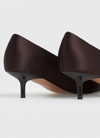 Сатиновые туфли-лодочки