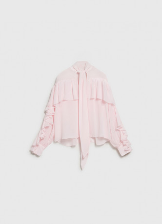 Блузка с объёмными рюшами