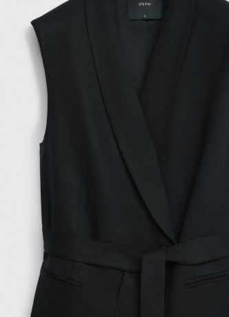 Удлиненный жакет на запах