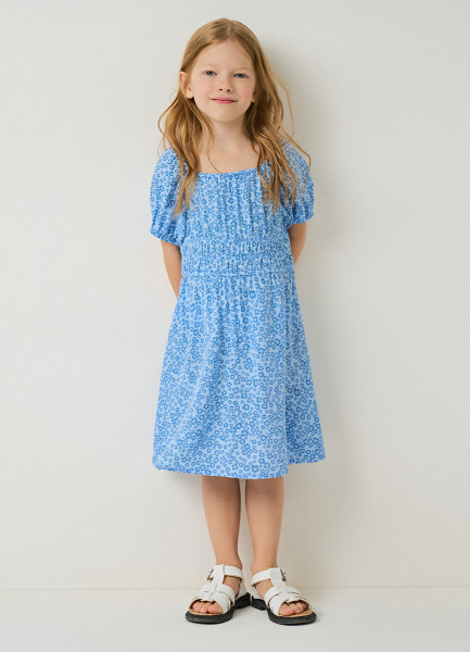 Платье для девочек, Голубой O`Stin GR6693O02-60, размер 110
