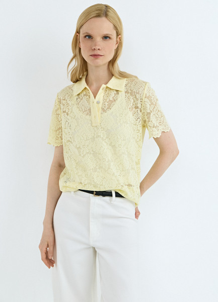 Поло из кружева Желтый 2599₽