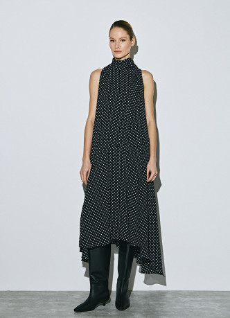 Шифоновое принтованное платье