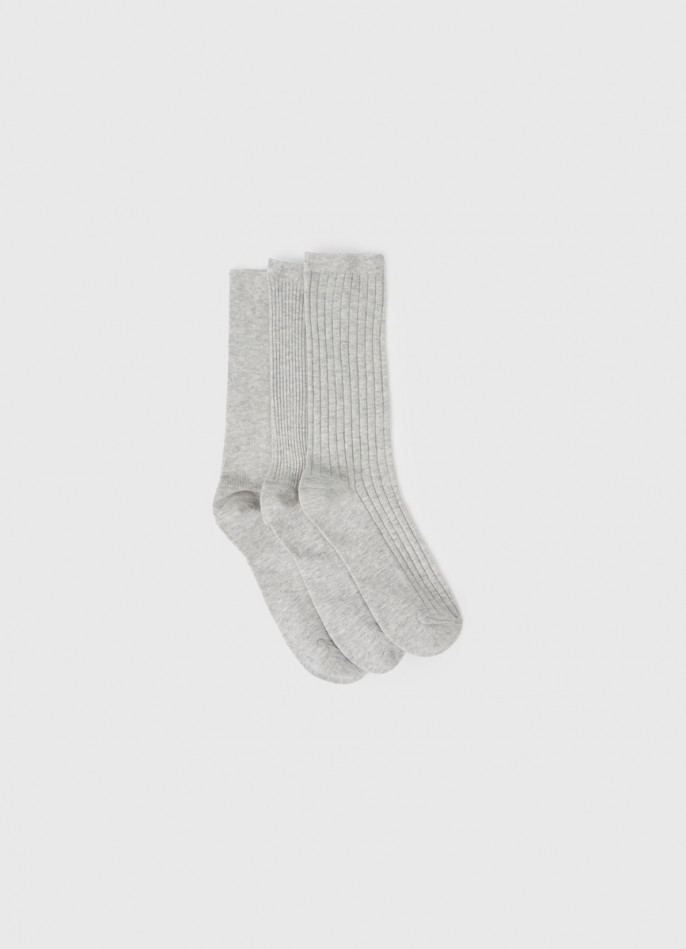 Носки в рубчик, 3 пары