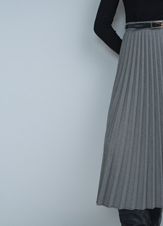 Плиссированная юбка миди