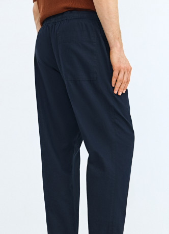 Брюки изо льна и хлопка