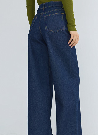 Ультраширокие джинсы Wide leg с высокой посадкой