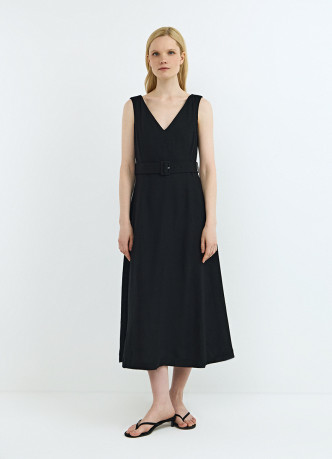 Сарафан из вискозы со льном